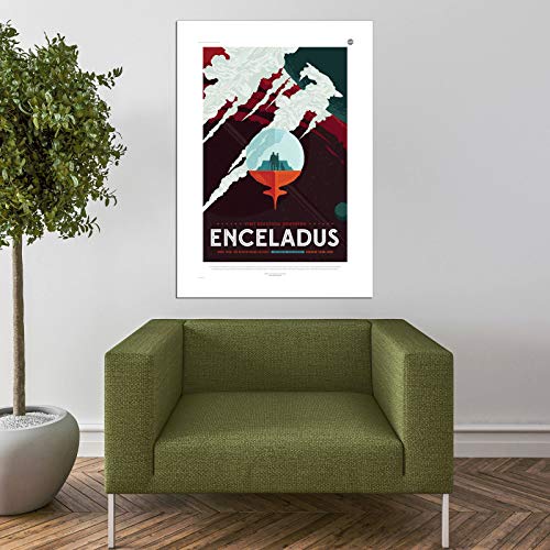 Impression d'art encadrée Enceladus NASA Space Tourism Spiffing Prints Extra Large - 7