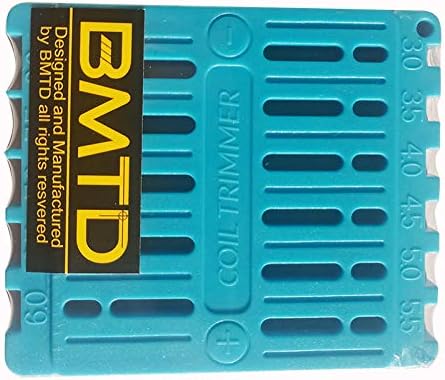 BMTD Coil Trimming Cutting Tool for Prebuilt Wire Coil Ruler Trimmer Building（Blue）