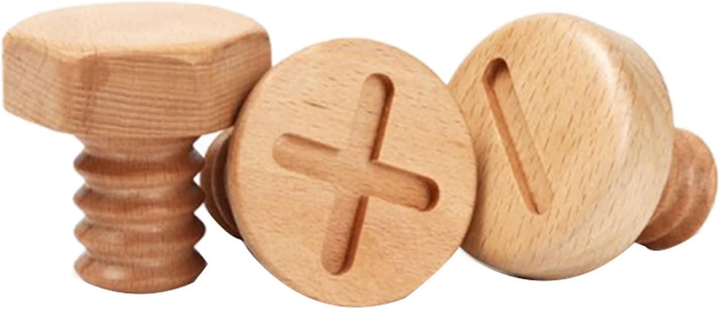 Wooden Hook Clothes Coat Hook Screw Design Beech Wooden Key Rack Wall Hanging Key Rack Nordic Home Coat Rack Coat Rack Hook