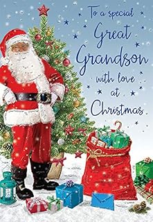 Christmas Card Great Grandson - 9 x 6 inches - Regal Publishing