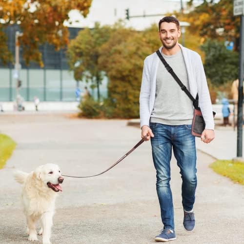 SUNNOW Dog Treat Pouch, Pet Treat Pouch for Dog Training Puppy Treat Pouches with Adjustable Waistband for Travel or Outdoor Use(Red)