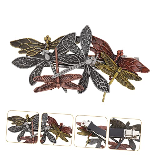 Beatifufu Punk Presilhas de cabelo Acessórios de cabelo para mulheres Clipes de cabelo metálicos de