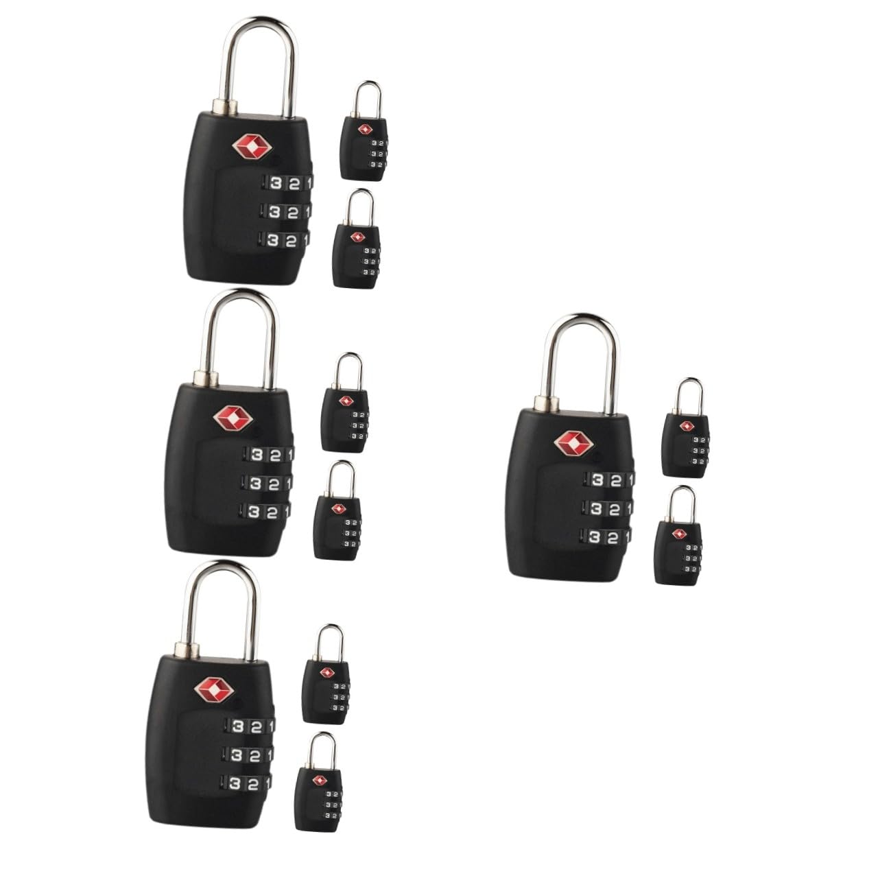Angoily 12pezzi Serrature Combinazione Per Valigie e Bagagli Design Moderno e Facile Da Usare Adatte Per Viaggi e Zaini Sicurezza Senza Chiave Con Codice