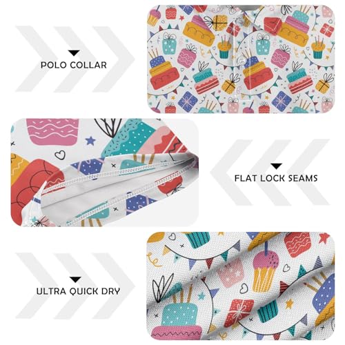 Circus Penguin Men's Polo Shirts Short Sleeve Quick Dry Athletic Outdoor Sports Golf Shirts S-XXL4