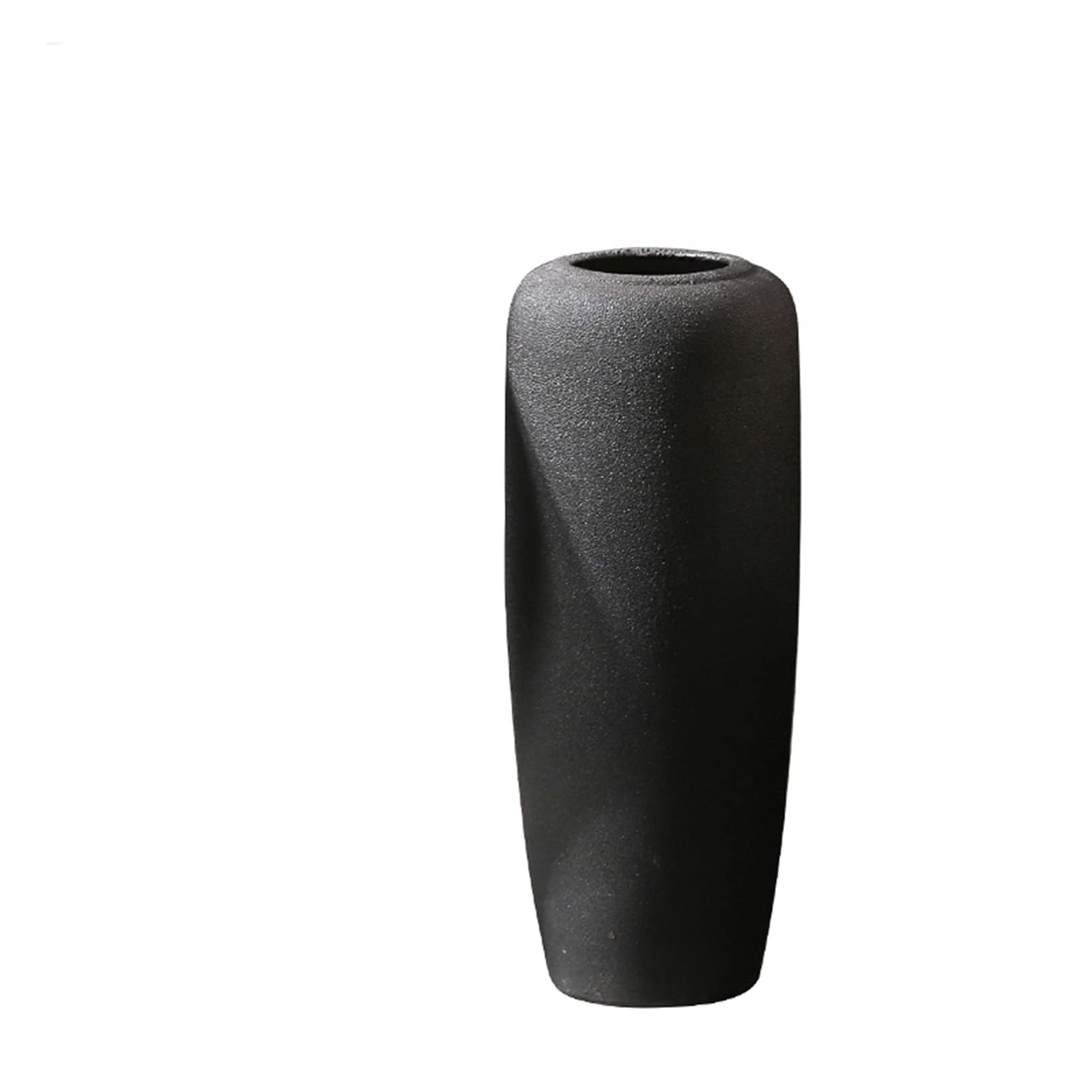 asdchZen Black Vase, Living Room Bubble Ceramic Vase Extra Large Floor Vase Corridor Corner Of Banquet Hall Decorative Vase,20 * 50CM