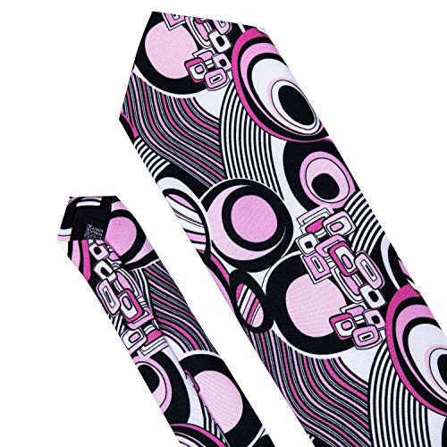 Image of Barry.Wang Classic Mens Ties Silk Necktie Pocket Square Cufflinks Set Woven Designer Wedding Business
