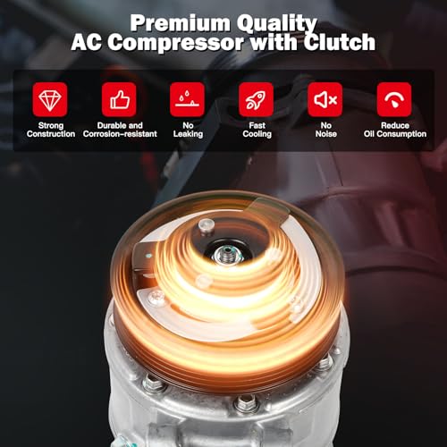 Image of cciyu Air Conditioning Compressor for Jaguar XF XFR XJ XJR XK XKR XKR-S