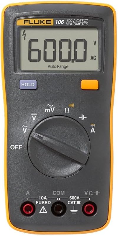Fluke 106 (U.S.) Palm-Sized Digital Multimeter, CAT III 600V | CAT III 600V