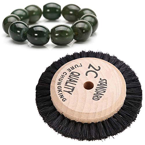 Image of Professional Jewelry Polishing Brush, Soft Bristle Wheel Buffing Accessory for Gold, Silver, Metal, and Watch Cleaning Ideal for Jewelers, Watchmakers, and Crafters.