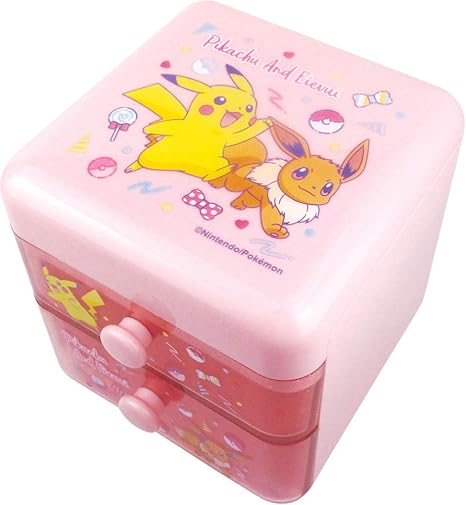 Amazon Co Jp ティーズファクトリー 2段チェスト ポケットモンスター ピカチュウ イーブイ 9 8 10 5 9 8cm Pm pe ホビー