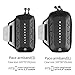 Water Resistant Sports Armband Pouch for iPhone8 Plus, 7 Plus, 6 Plus, Samsung Galaxy Note 8, S8, S9 Plus, Breathable Large Capacity Workout Band, Reflective Velcro+ Free Extender