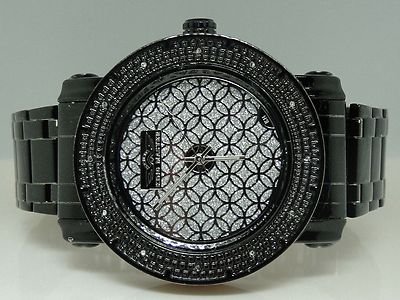 �V���������YKing Master���^���o���hAll Black 12 Genuine Diamond Watch mk1052