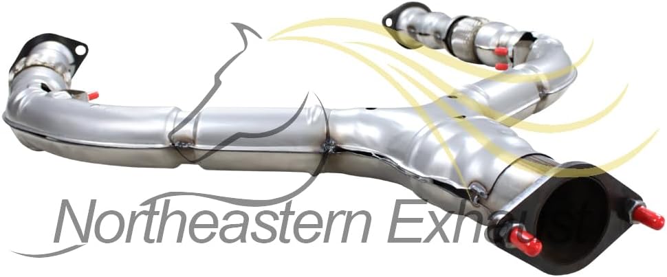 Exhaust Front Y-Pipe Compatible for 2008-2012 Infiniti EX35 3.5L | 2013 EX37 3.7L | Stainless Steel | Northeastern Exhaust | Free Gaskets Included | Direct-Fit Replacement
