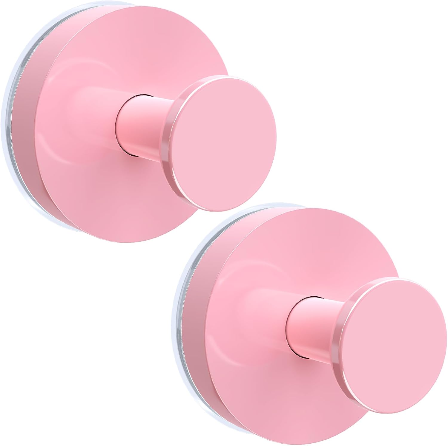 Pink Wreath Hangers for Front Door, 22LB Suction Cup Wearth Hooks for Easter Christmas Decorations, Reusable Wreath Door Hanger for Glass Window Indoor Outdoor, Strong Garland Hangers for Door Frame