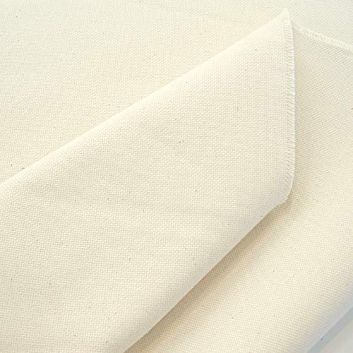 TOLKO Canvas-Stoff aus Roh-Baumwolle | 150cm breit | robuster Polsterstoff Bezugsstoff | 1,5mm dick | Baumwoll-Segeltuch zum Polstern Beziehen | Stoffe zum Nähen Meterware Baumwollstoffe
