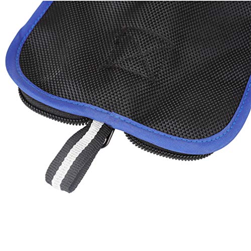 Artibetter Flötenkoffer Tragetasche Wasserdichte Tragbare Mini-Saxophon-Tasche Leichte Handtasche für Musikinstrument Schwarz Blau