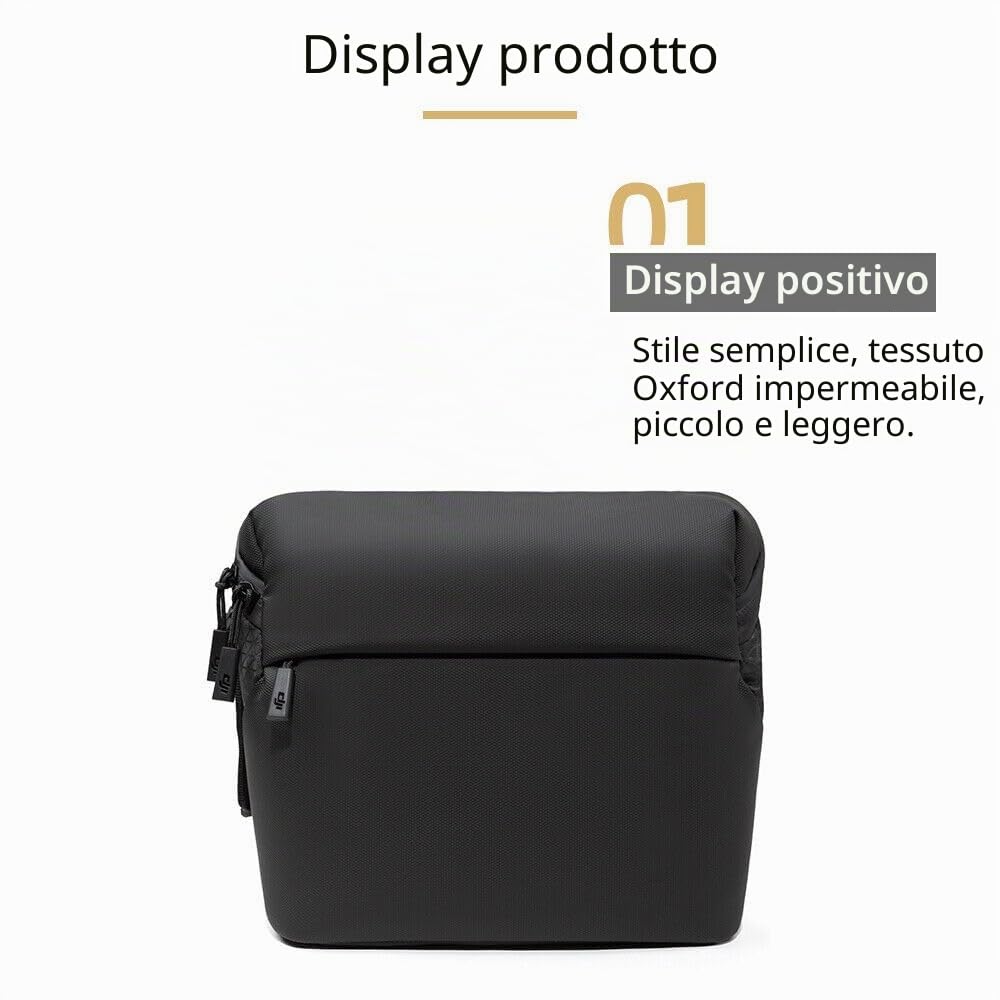 Originale Portatile Caso di Immagazzinaggio Borsa a Tracolla per DJI Mini 3/Mini 3 Pro Accessorie, Nero , 27.5 x 21 x 11 cm, Compatto