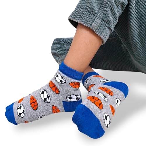 Image of Kid's Socks for Boys and Girls - Made with Soft & Breathable Cotton with Antibacterial Wash, Pack Of 5, Suitable for all day long use