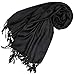 Produktbild Lorenzo Cana Designer Damenschal schwarz Pashmina hochwertiger Markenschal jacquard gewebtes Paisley Muster 60 cm x 200 cm Viskose Schaltuch Schal Tuch 93083
