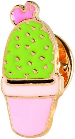 WYFCP Brooch Lovely Badge Plant Potted Collar Shoe Lips Enamel Brooch Coconut Tree Cactus Leaves Decorative Clothing Cartoon Pins Badge