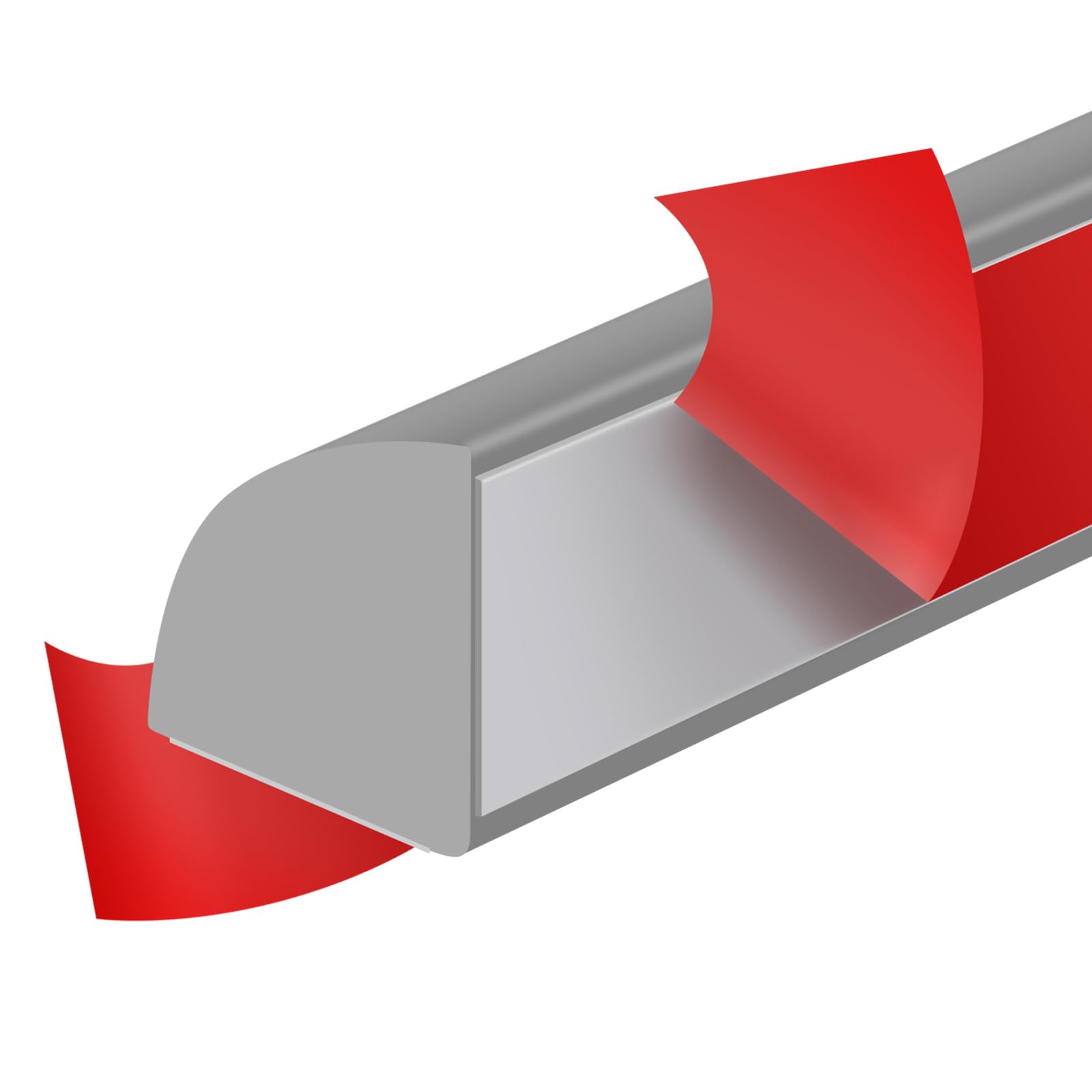 Flexible Quarter Round Molding Peel and Stick Rubber Quarter Round Trim Molding Self Adhesive Wall Corner Trim Molding for Wall Edge Corner Countertop