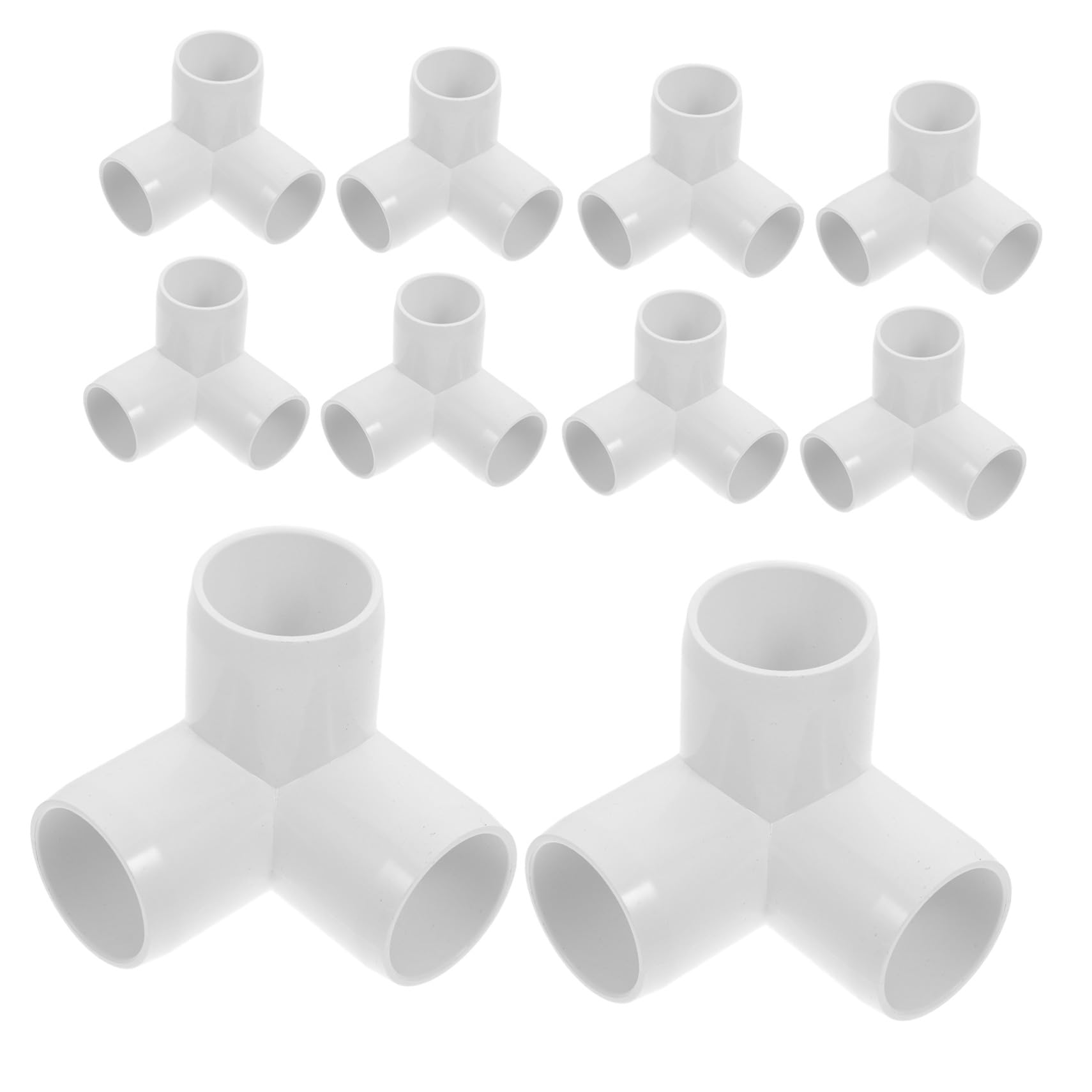 Conectores PVC para tuberías DIY Gatuida pack de 10 piezas para estructuras de huerto