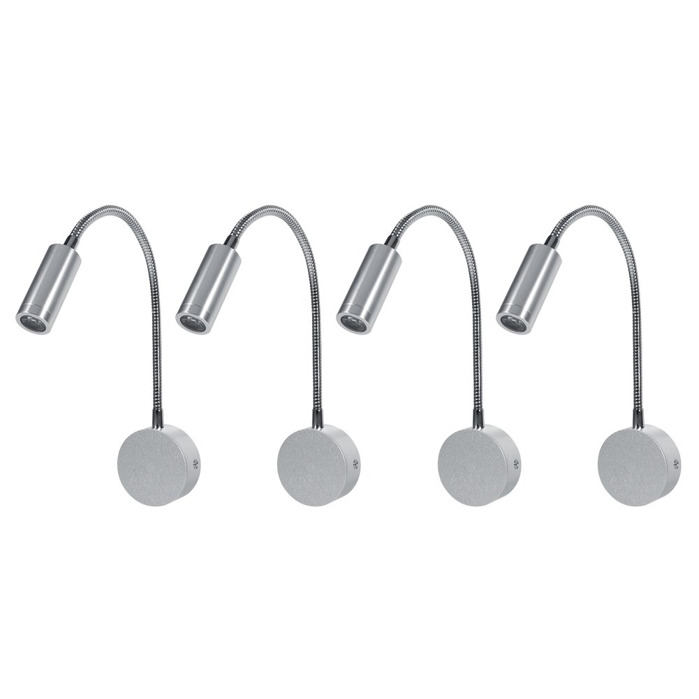 Tnfeeon 3W LED Wandlampe für Bett, warmweiß 3500K, ohne Schalter, für Leseecke im Schlafzimmer, 85-265V