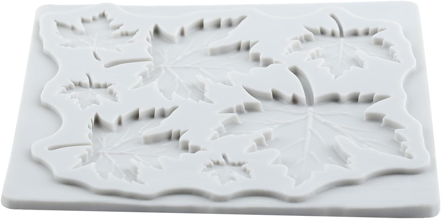 Maple Leaf Polymer Clay Mold Leaf Silicone Molds Set of 4