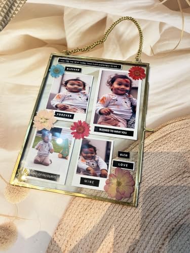 Image of HBH Personalized Baby Memory Frame with Name Birth Details Display