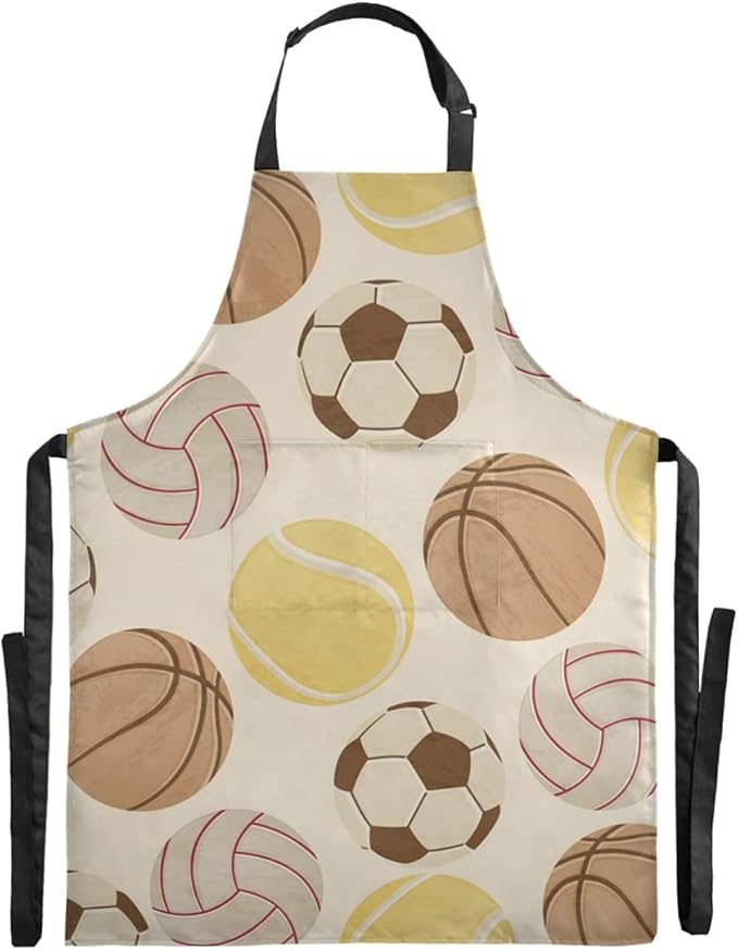 RunningBear Sport Balls Bib Apron Waterproof Funny Apron