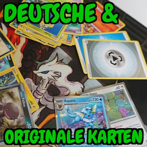 30 Verschiedene Karten Deutsch Original - 30 Stück Mini Set - 1 Holo + 2 Reverse Holo - Sammlung