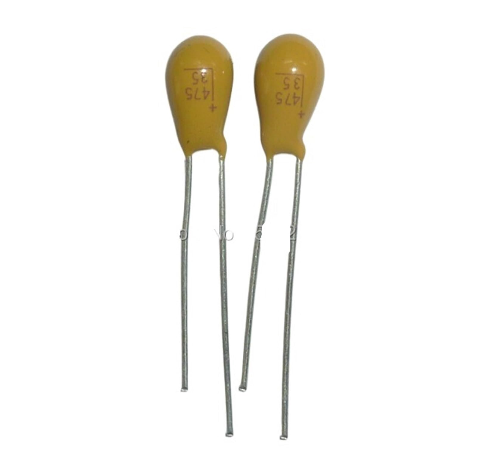 ICXLPMC 50pcs Tantalum capacitor 4.7uF 35V 475 35V4.7uF DIP Radial