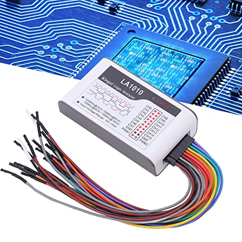 LA1010 16-Kanal Logikanalysator, 100 MHz Abtastrate, Type C Schnittstelle, Streaming-Modus, einstellbare Schwellenspannung -4 bis 4V