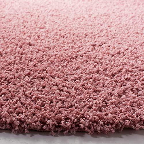 Image of CD Carpet Anti Slip Shaggy Fluffy Fur Rugs and Carpet for Living Room Bedroom Kids Room Plain Circle Carpets for Home with 2 Inch Thickness (Color Rose Size 10x10 Feet Round)