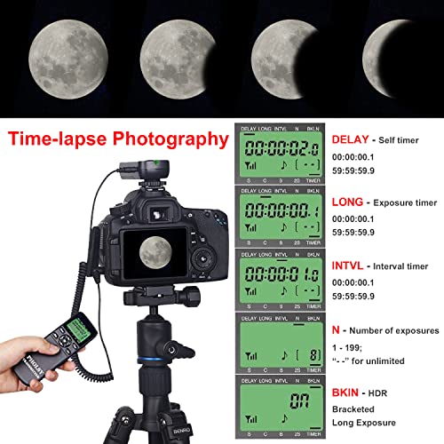 Pholsy For Sony Cameras Shutter Timer Remote Control S8 Shutter Release Compatible With Sony A7R Iv Iii Ii, A7Iii A9 A7Iv A7R A7S A7S-Ii A7S-Iii A6600 A6500 A6400 A6300 A6000 A1 A6600M A58 A68 Etc. #TOP3