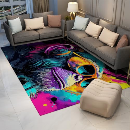 Tapis pour chambre à coucher moderne 120x150cm à impression d'art - 3