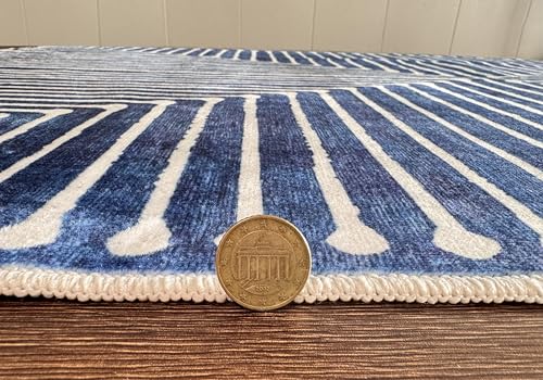Tapete GLN Rugs Contemporary 2'x3' Lavable y Antideslizante miniatura 3