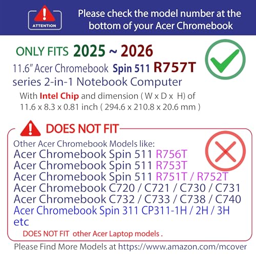 Coque Acer Chromebook Spin 511 R757 antichoc pour sécuriser votre 11,6" - 3
