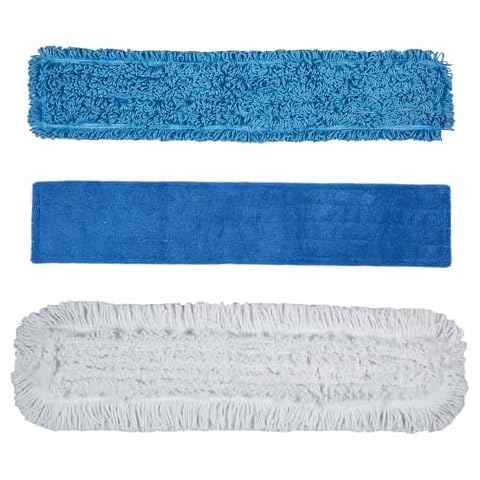 36" Microfiber Mop Pads ，3 Types of Commercial Dust Mop Head Replacement Use for Multi-Surface Floors Cover