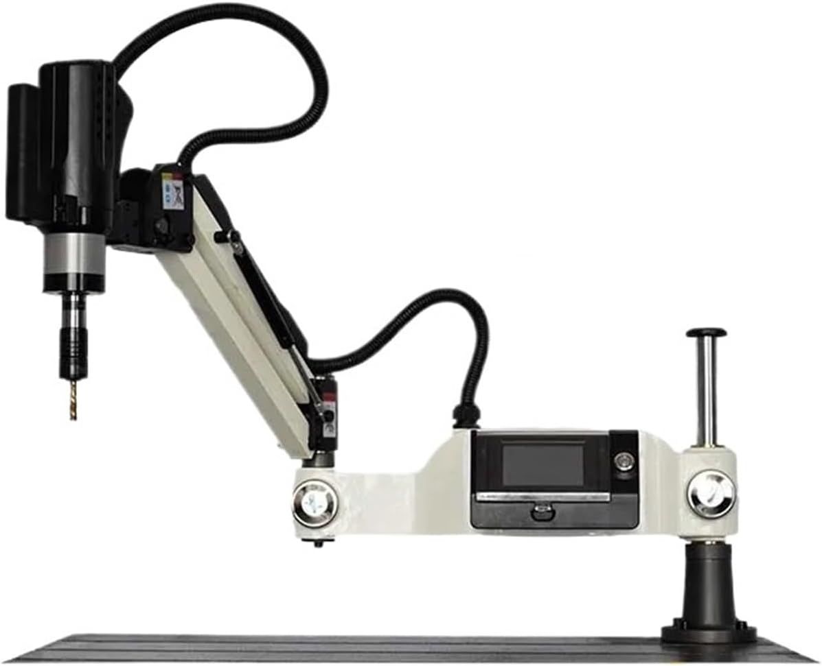 Manual Tapping Machine M3-M16 Desktop Electric Tapping Machine Full Automatic Servo Handwheel Drilling Universal Rocker Arm Handheld(ISO Chucks)