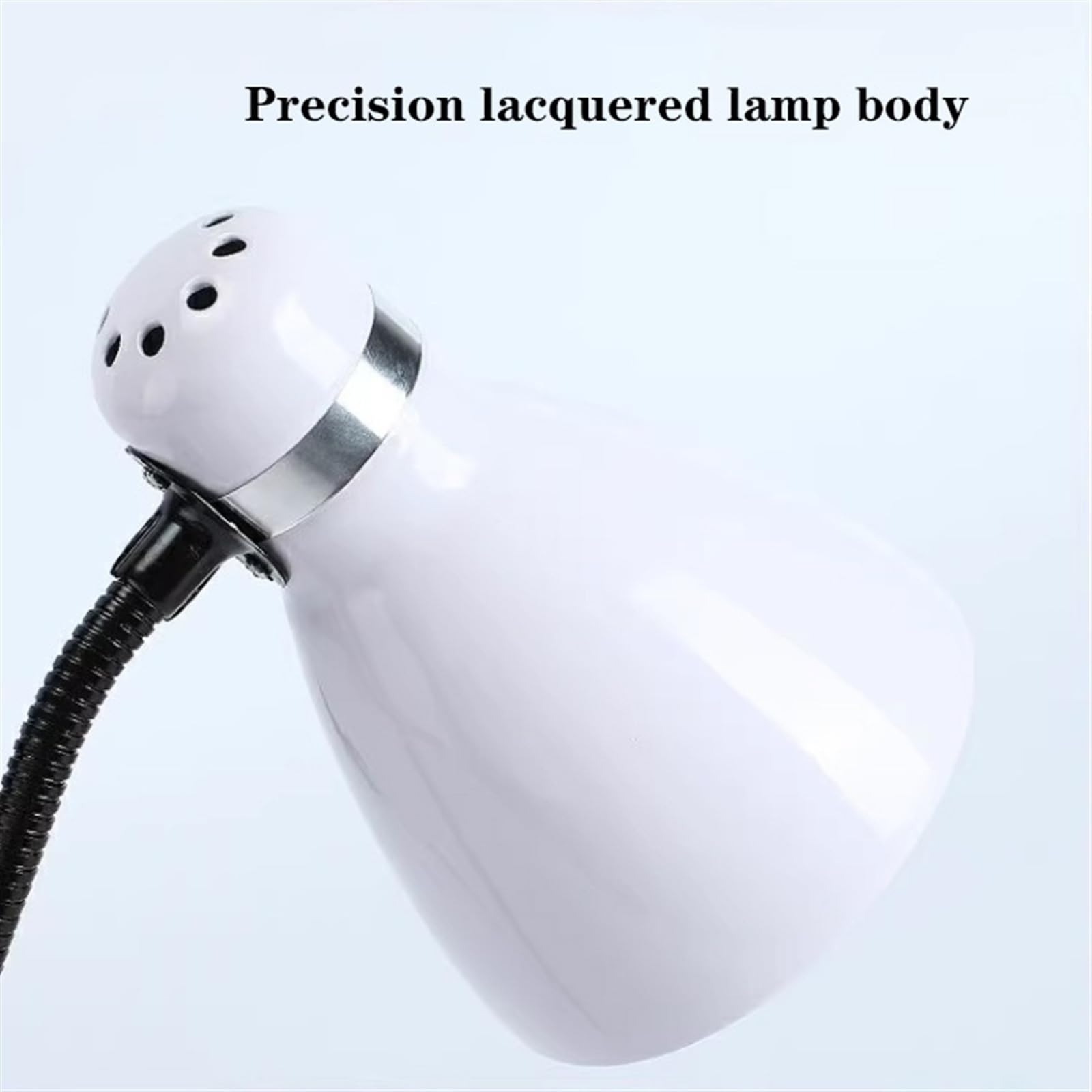 Lampada da scrivania Lampada da scrivania a LED for protezione degli occhi con interruttore a pulsante, lampada da scrivania flessibile in metallo a collo di cigno, lampada da lettura dimmerabile con