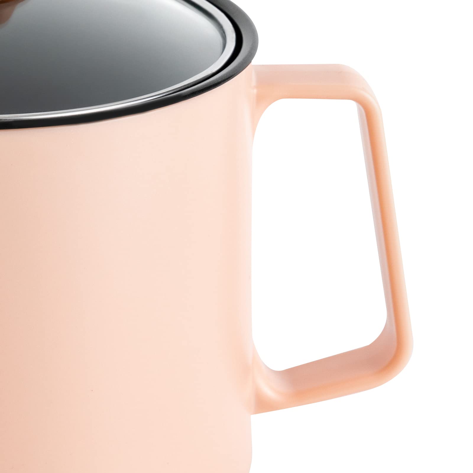 Olla de fondue eléctrica con cesta de vapor 1,7 litros olla de viaje portátil para cocinar sopa de fideos, adecuada para dormitorios, fiestas y viajes (rosa)