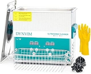Ultrasonic Cleaner - DYNVIM 3L Ultrasonic Jewelry Cleaner,Sonic Cleaner,Ultrasound Lab,Dental Tool,Carburetor,Gun,Bicycle Parts,Oil Filter,Denture Cleaning Machine with Digital Timer and Heater(3L)