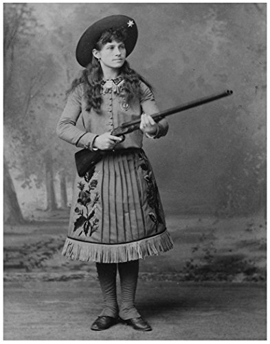 Photo Art Print ~ Famous Historic Picture: ANNIE OAKLEY "Sharpshooter" (8"×10" photo)