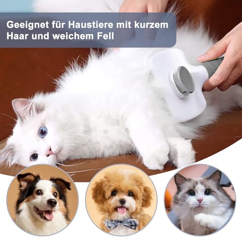 Hundebürste Hundebürste Langhaar Hundestriegel Katzenbürste Langhaar Hundekamm Unterwolle für Katzen Hunde Pudel Labrador