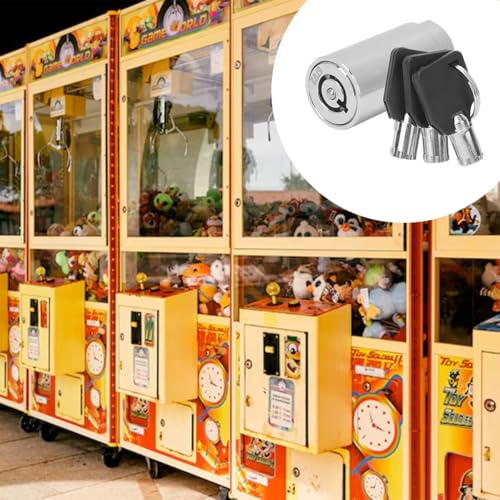 Nicear Maschinenschlosszylinder mit Schlüssel, Rohrnockenschloss für Verkaufsautomaten, Industrie-Lagertank-Safe, Verkaufsautomatenschrank und Gaming