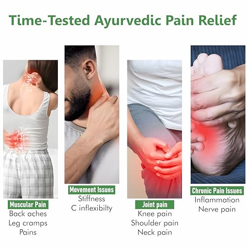 Image of Devkund Pain Relief Oil - Ayurvedic Herbal Oil for Knee, Back & Joint Pain Relief, Muscle Stiffness & Inflammation Support, 100% Natural Pain Care for Men & Women