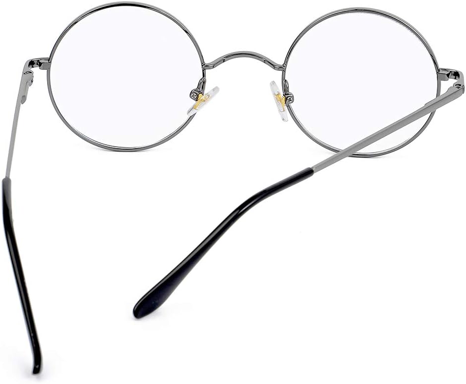 EYLRIM Round Blue Light Blocking Glasses for Women Men Circle Clear Lens Metal Frame Eyeglasses Non Prescription - Image 5
