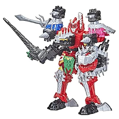 Power Rangers Dino Fury Megazord Mega Pack 5-Pack Zord Action Figure Toys for Kids Ages 4 and Up