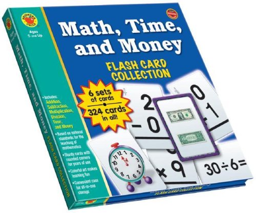 Math, Time, and Money Flash Cards (Brighter Child Flash Card Sets)